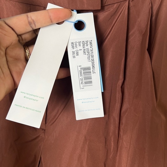 TANYA TAYLOR Kenia Pleated Wide-Leg Pants - Picture 6 of 9